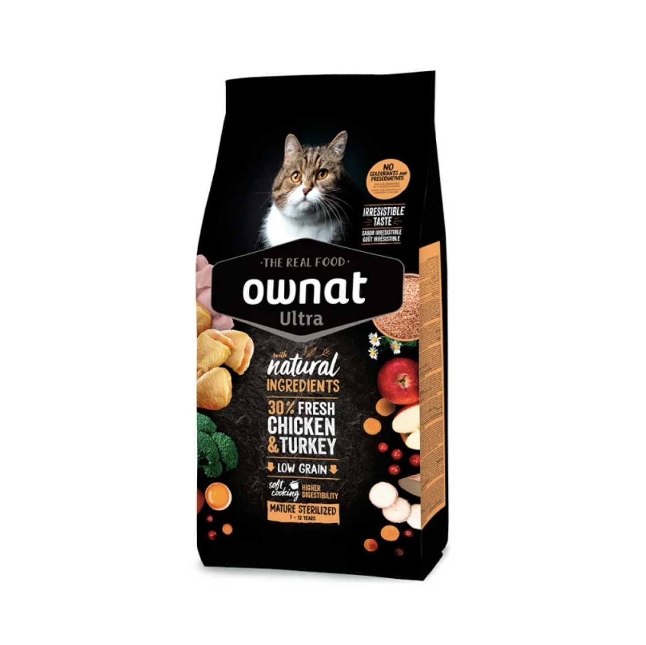 Ownat Ultra Mature Sterilized με Κοτόπουλο & Γαλοπούλα 1.5kg ( Δώρο 1 Θερμός 500ml )